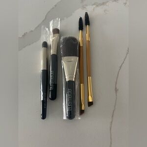 Laura Mercier Brush Collection with Black and Gold Handles